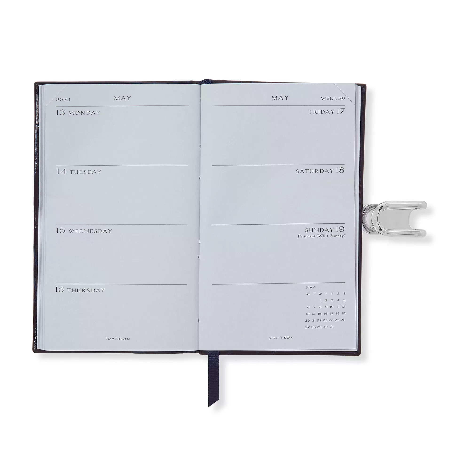 Smythson Pocket Diaries^2023-2024 Panama Weekly Diary With Slide In Mara