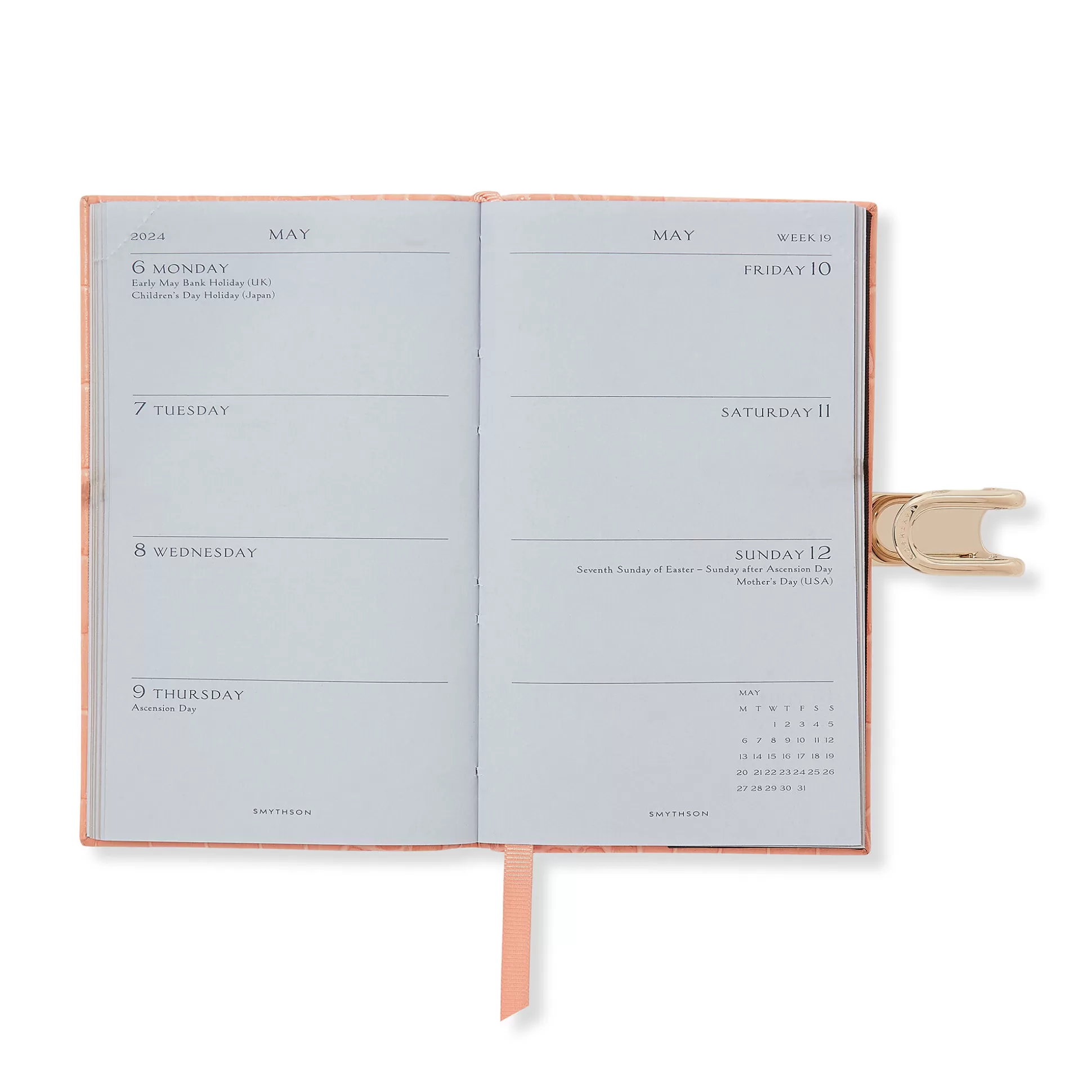 Smythson Pocket Diaries^2023-2024 Panama Weekly Diary With Slide In Mara