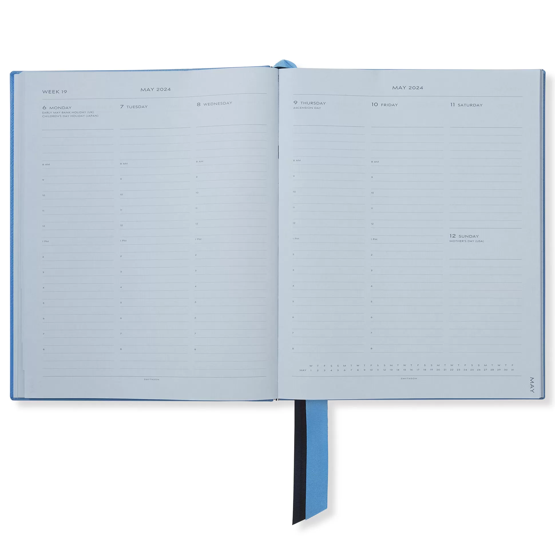 Smythson Desk Diaries^2023-2024 Portobello Weekly Vertical Diary In Panama