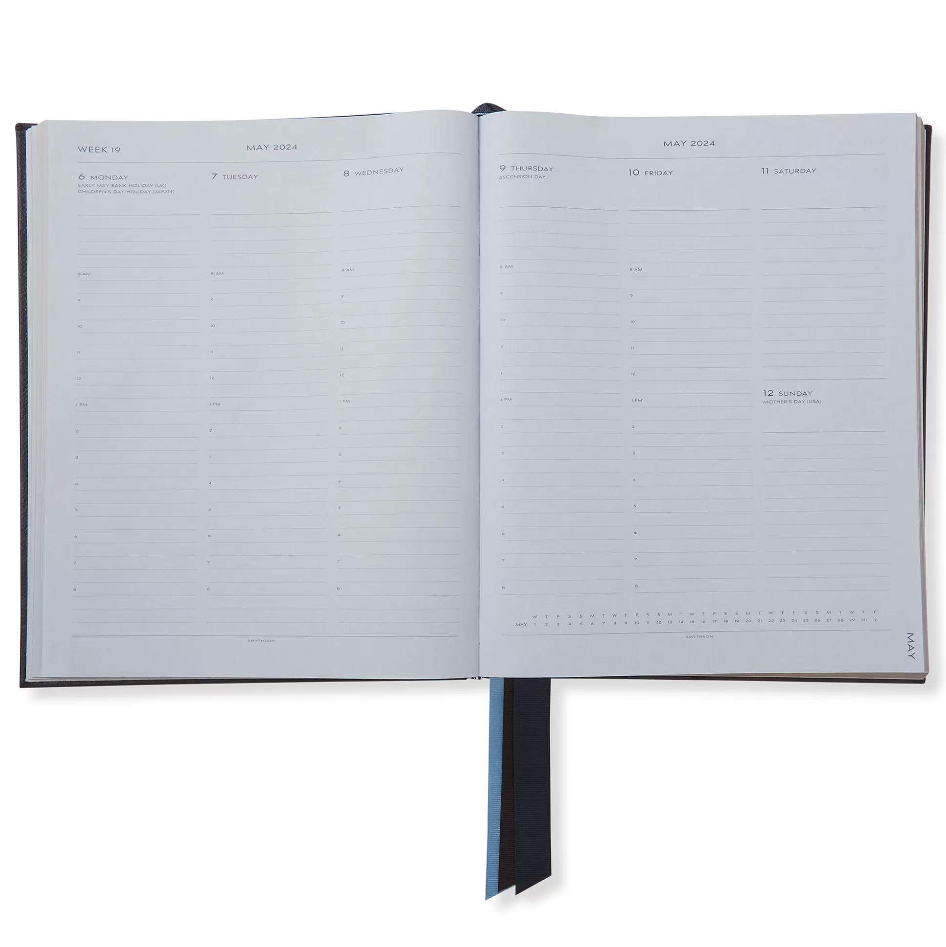 Smythson Desk Diaries^2023-2024 Portobello Weekly Vertical Diary In Panama