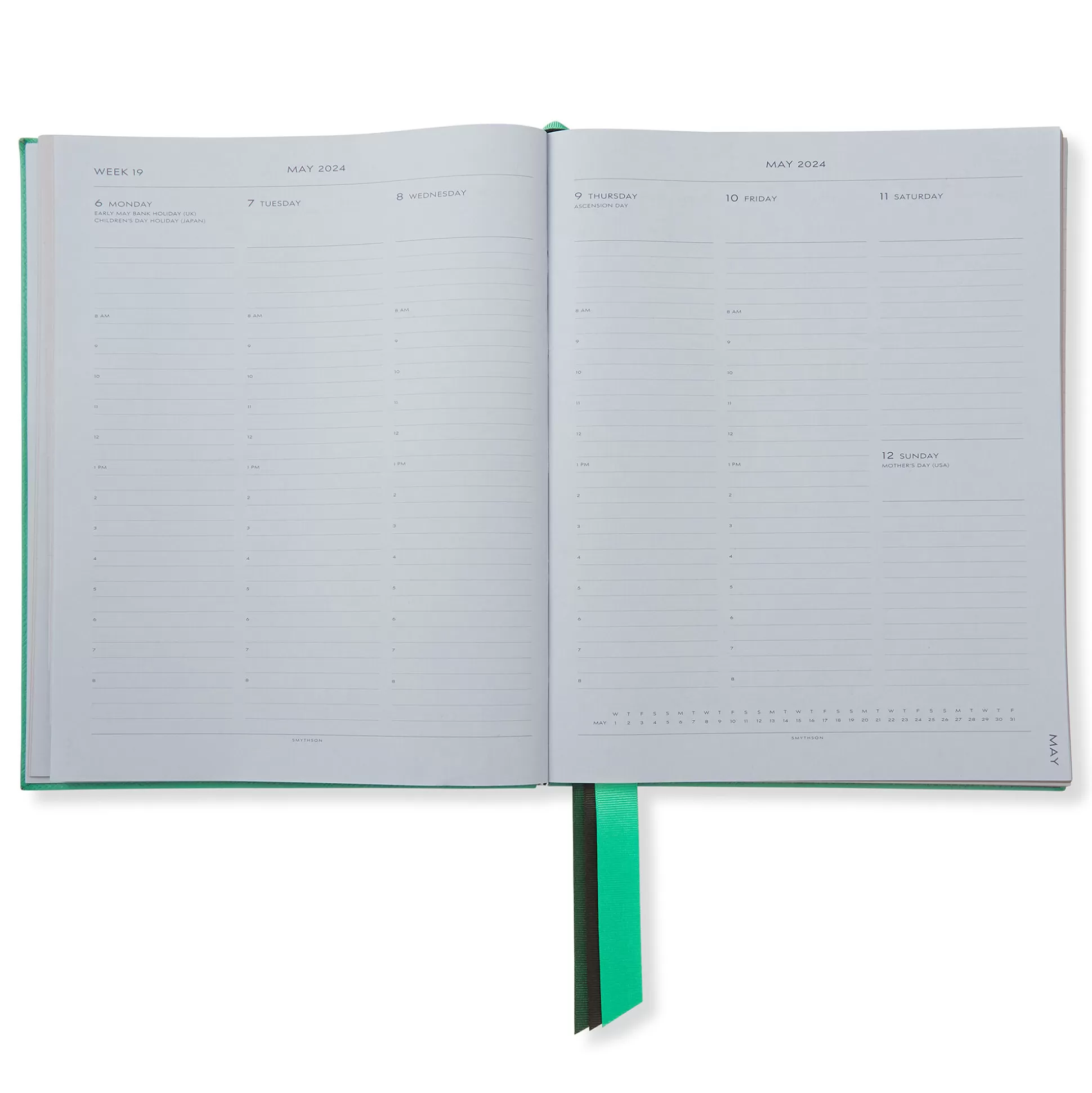 Smythson Desk Diaries^2023-2024 Portobello Weekly Vertical Diary In Panama