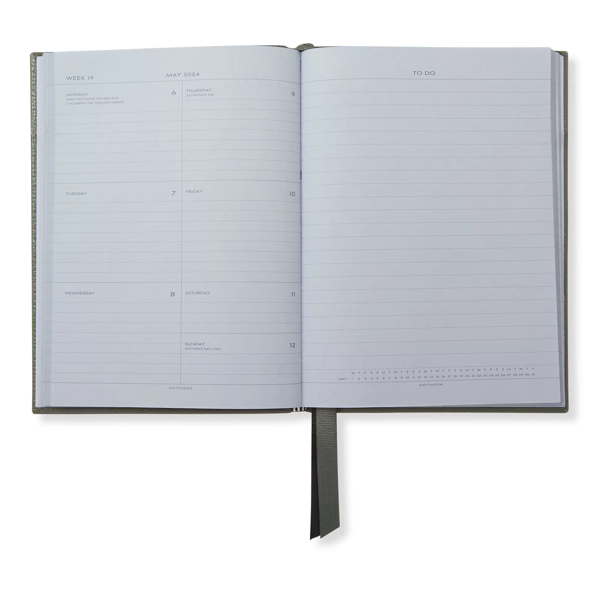 Smythson Mid-Size Diaries^2023-2024 Soho Weekly Diary In Ludlow