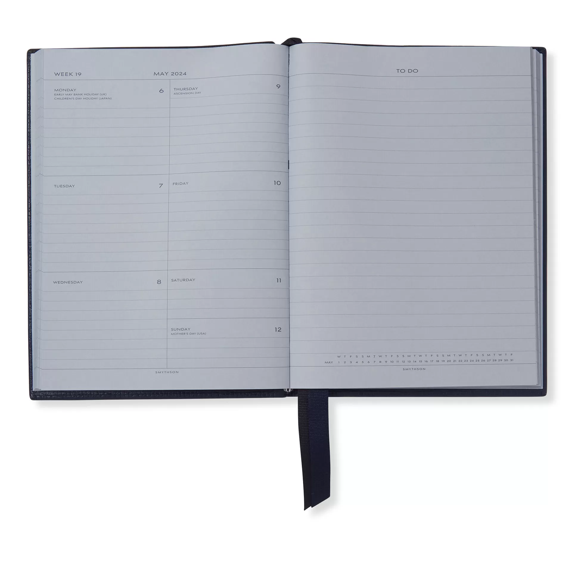 Smythson Mid-Size Diaries^2023-2024 Soho Weekly Diary In Panama