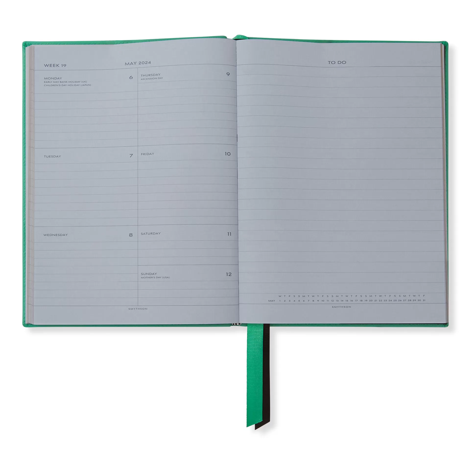 Smythson Mid-Size Diaries^2023-2024 Soho Weekly Diary In Panama