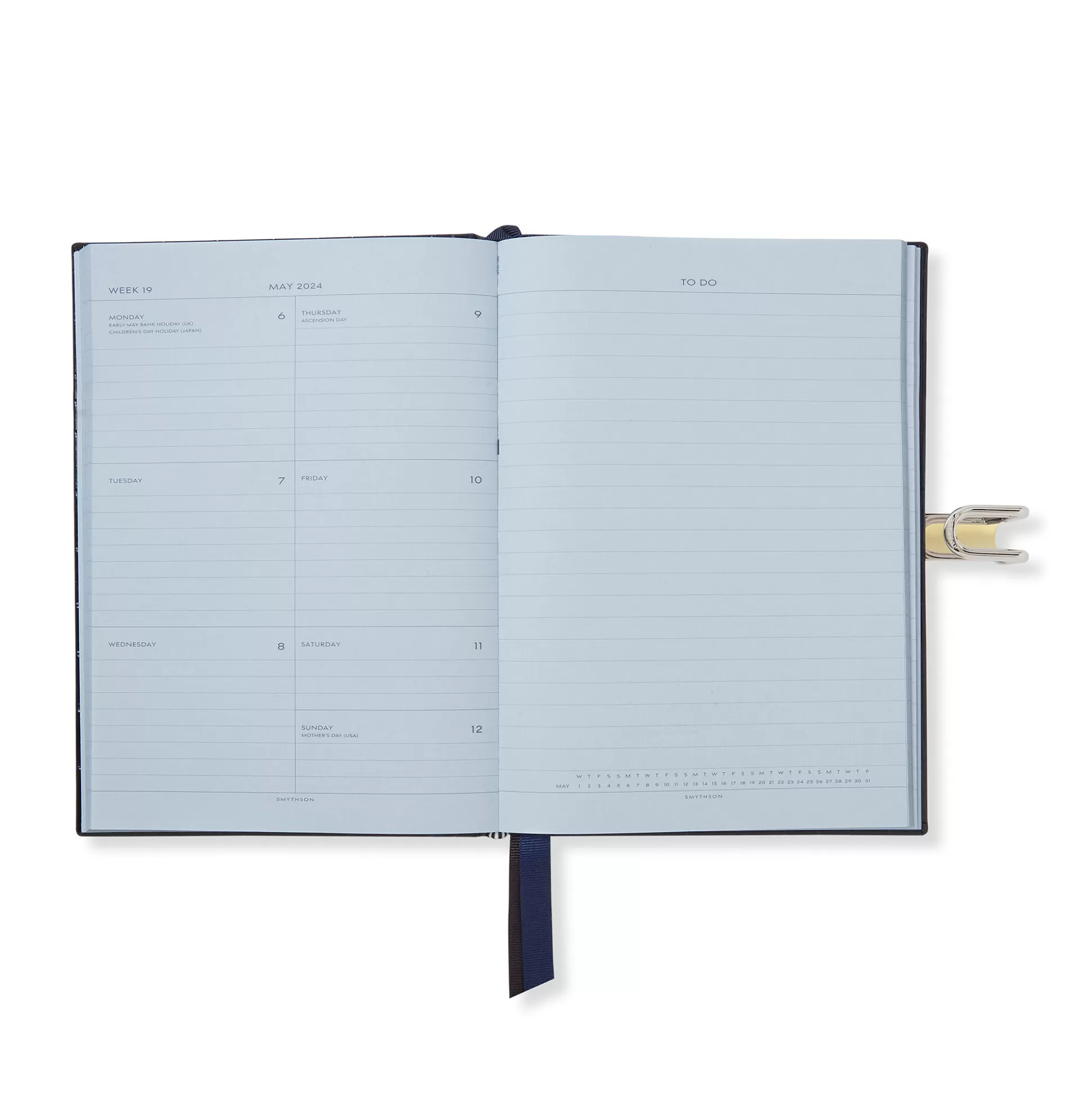 Smythson Mid-Size Diaries^2023-2024 Soho Weekly Diary With Slide In Mara