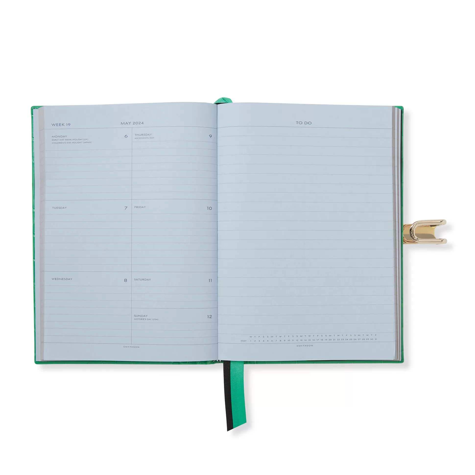 Smythson Mid-Size Diaries^2023-2024 Soho Weekly Diary With Slide In Mara