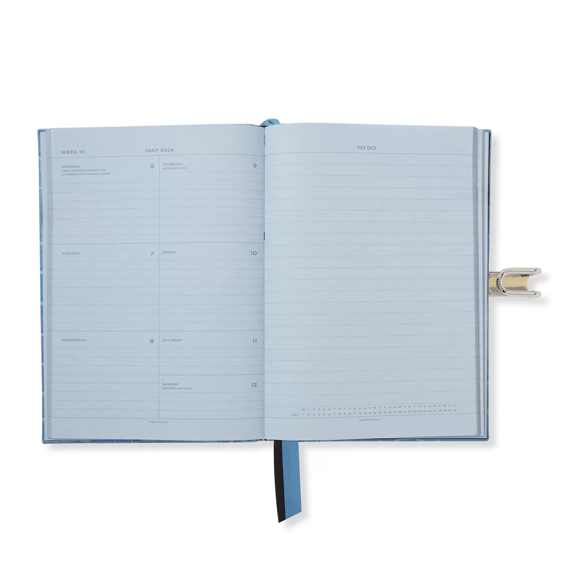 Smythson Mid-Size Diaries^2023-2024 Soho Weekly Diary With Slide In Mara