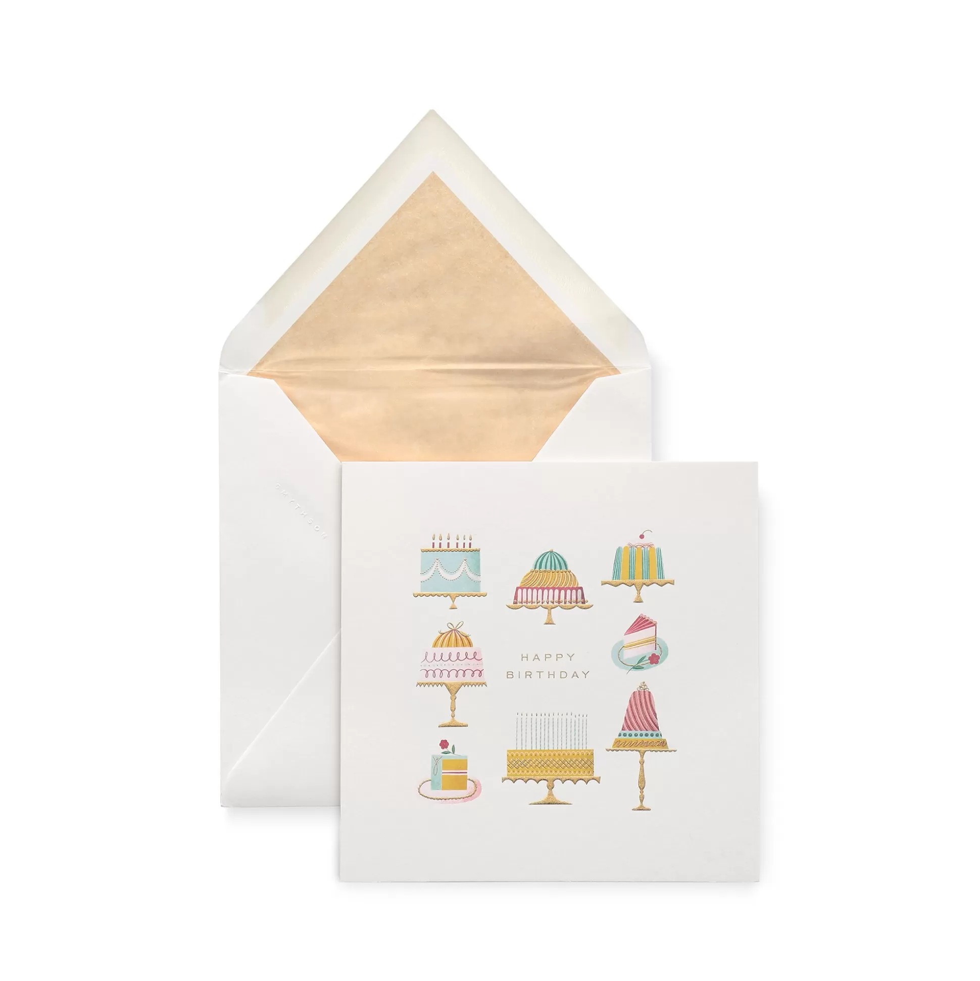 Smythson Birthday Cards^Birthday Cakes Card