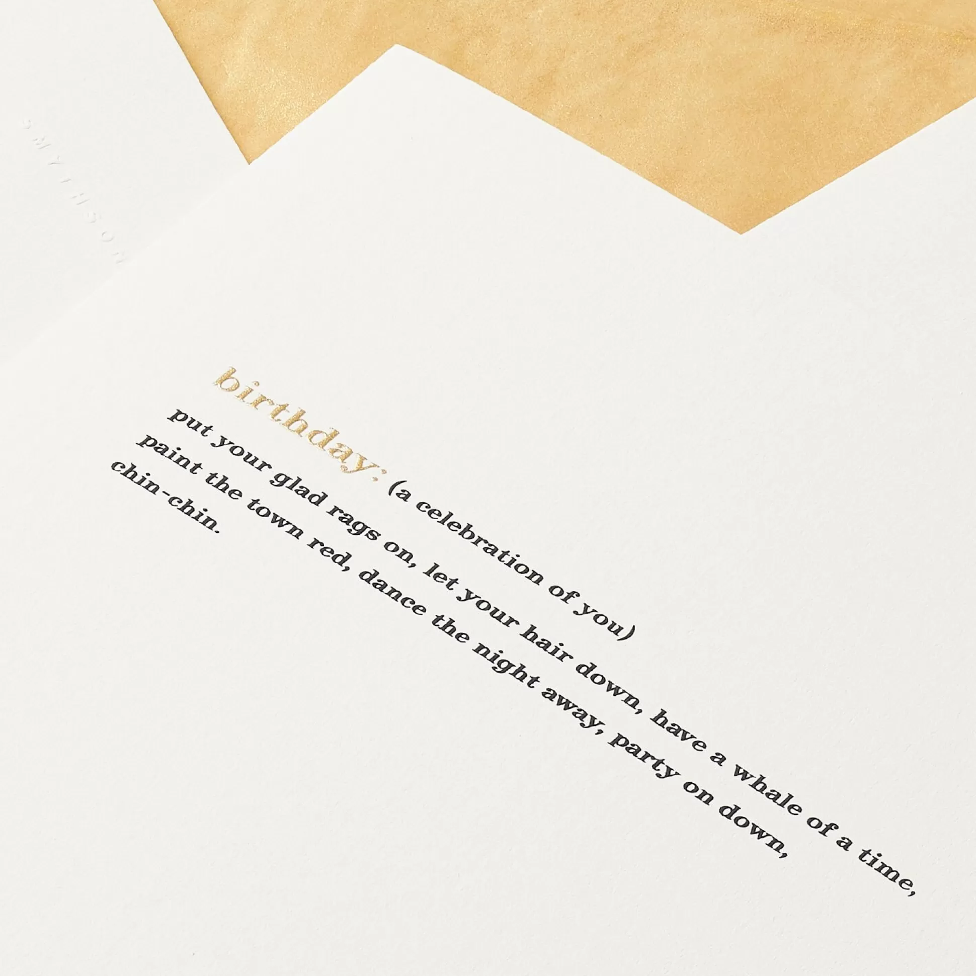 Smythson Birthday Cards^Birthday Expressions Card