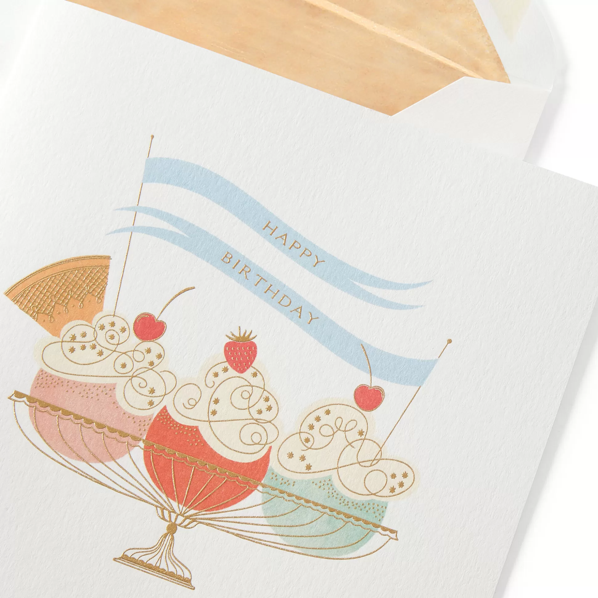 Smythson Birthday Cards^Birthday Sundae Card