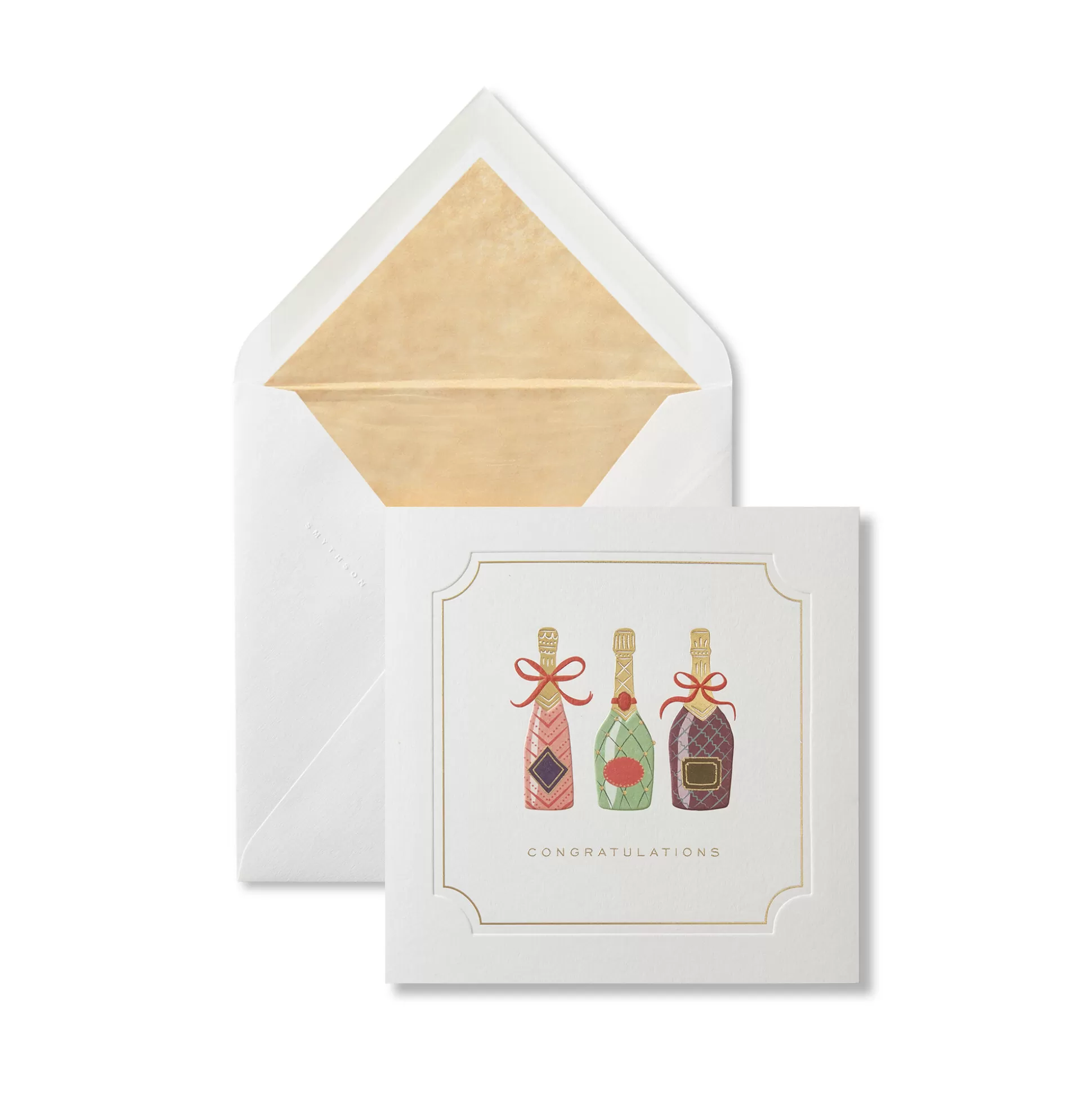 Smythson Greeting Cards^Champagne Congratulation Card