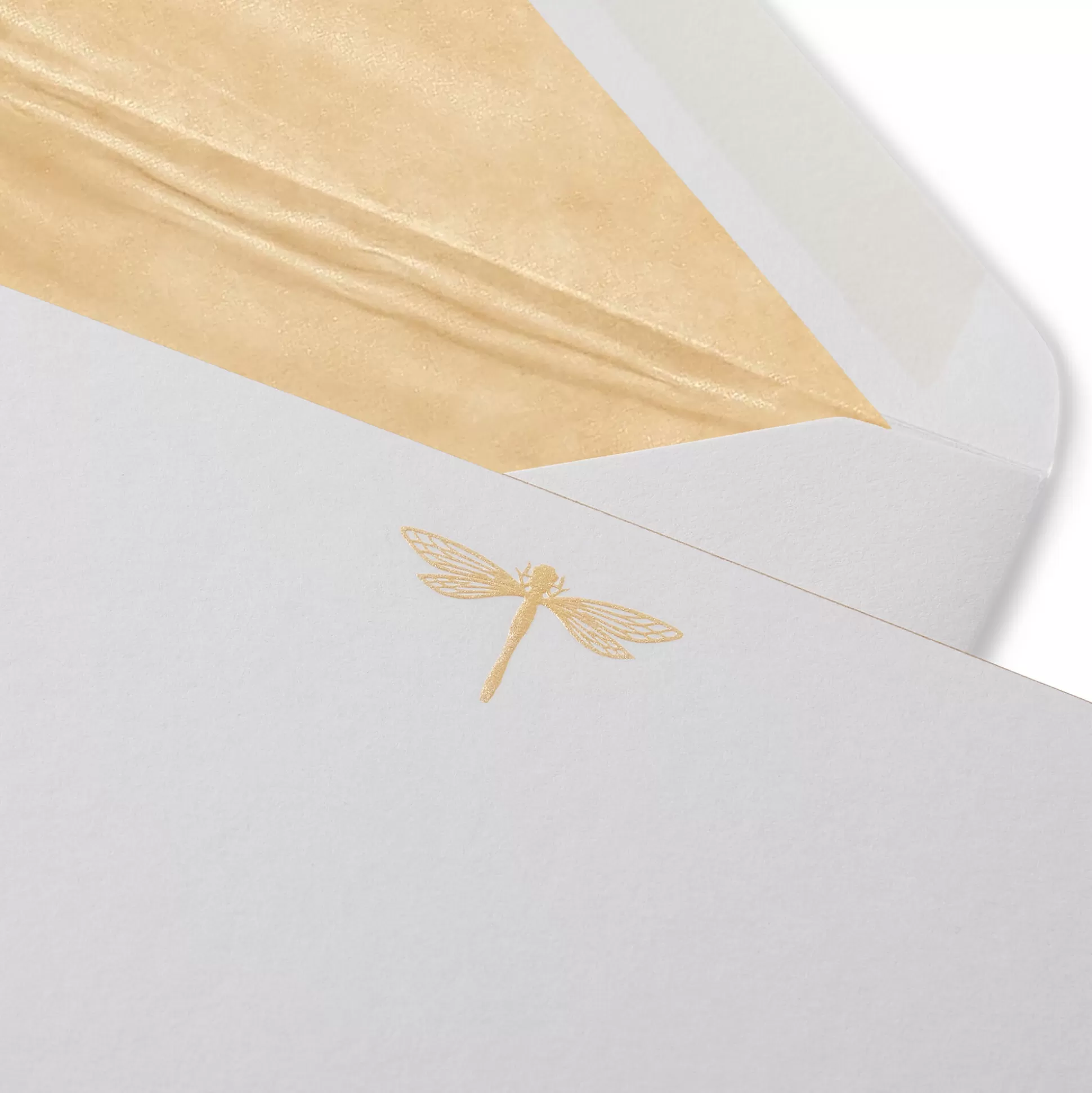 Smythson Correspondence Cards^Dragonfly Motif Correspondence Cards