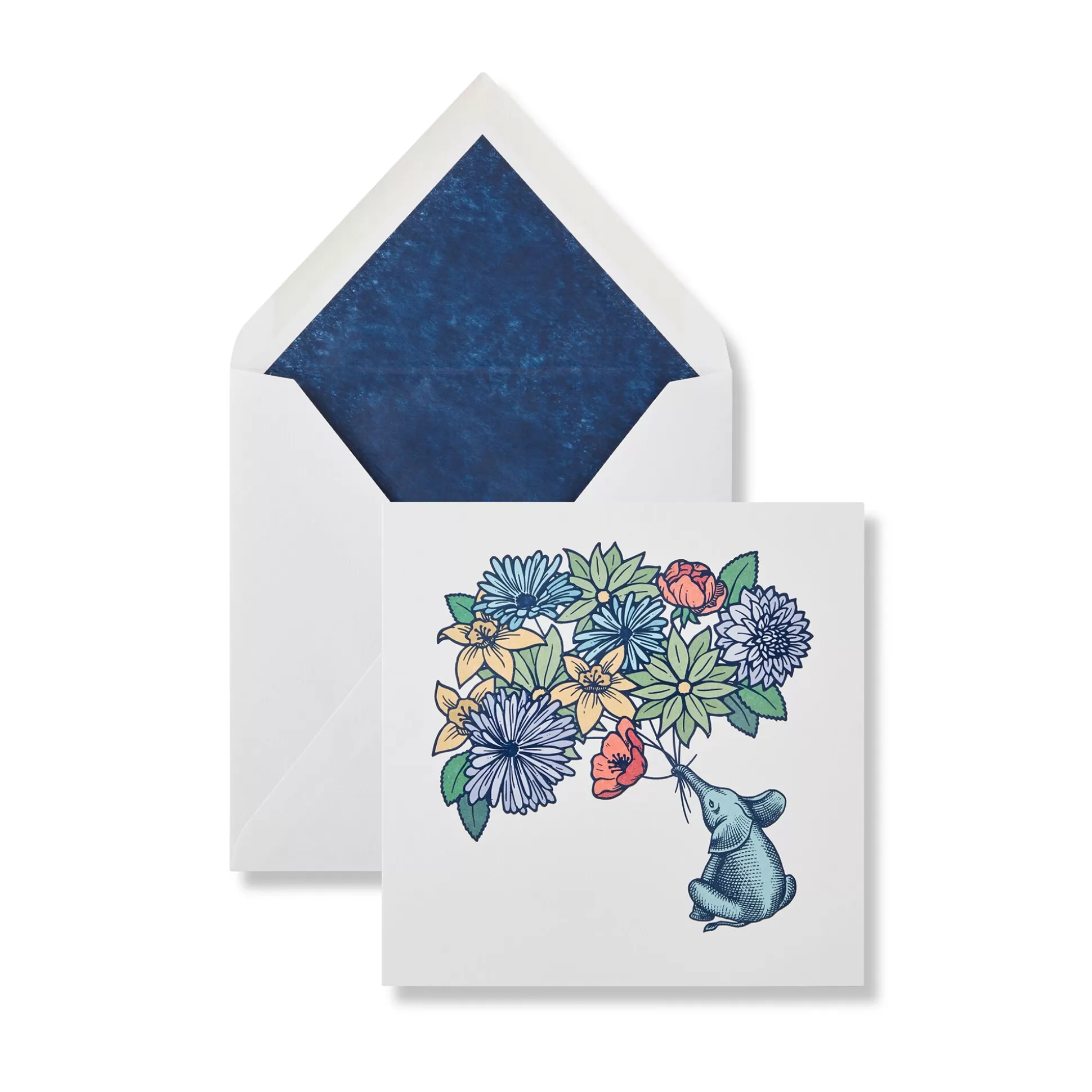 Smythson Birthday Cards^Elephant Greeting Card