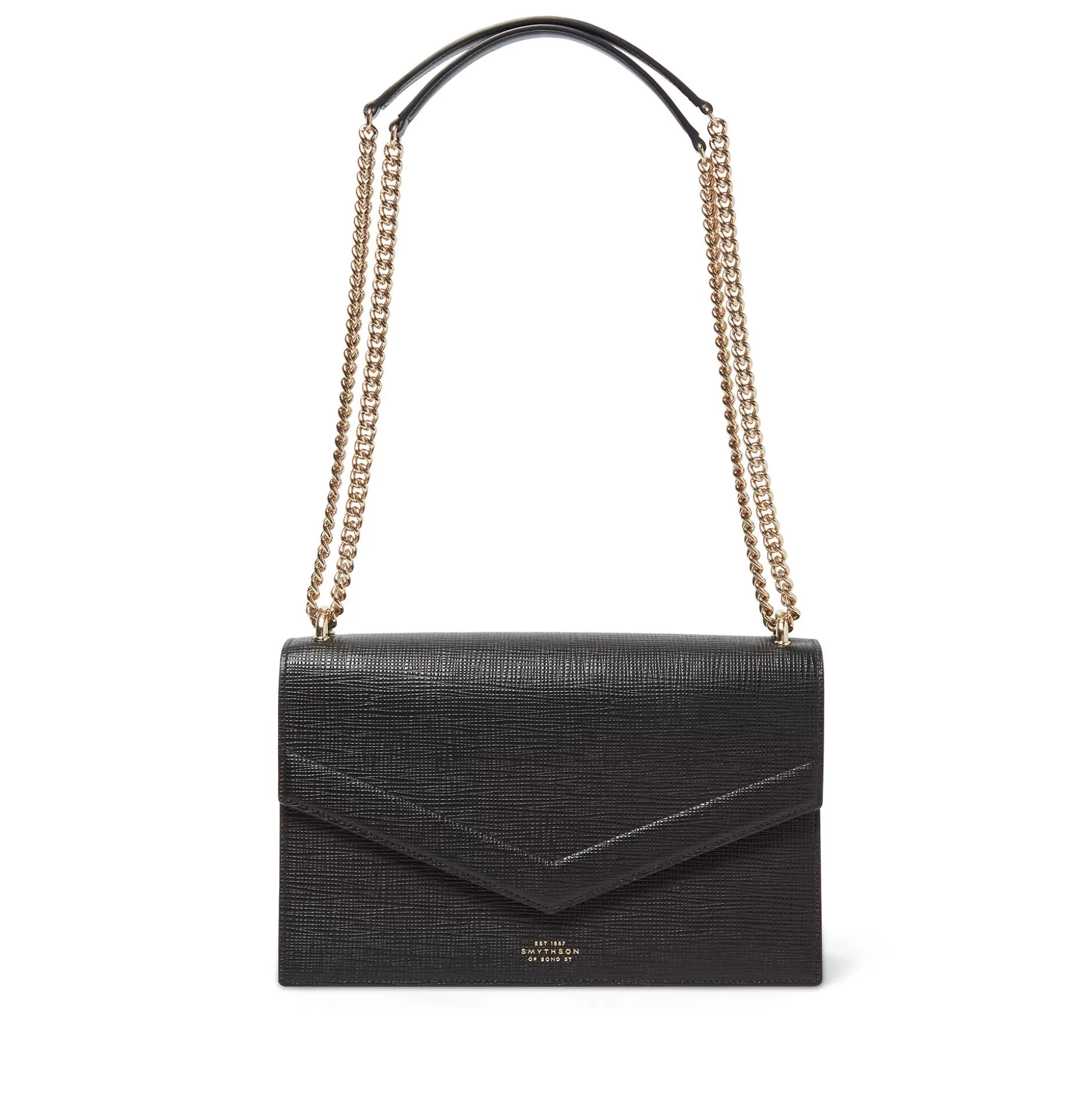 Women Smythson Shoulder Bags^Envelope Bag With Chain In Panama