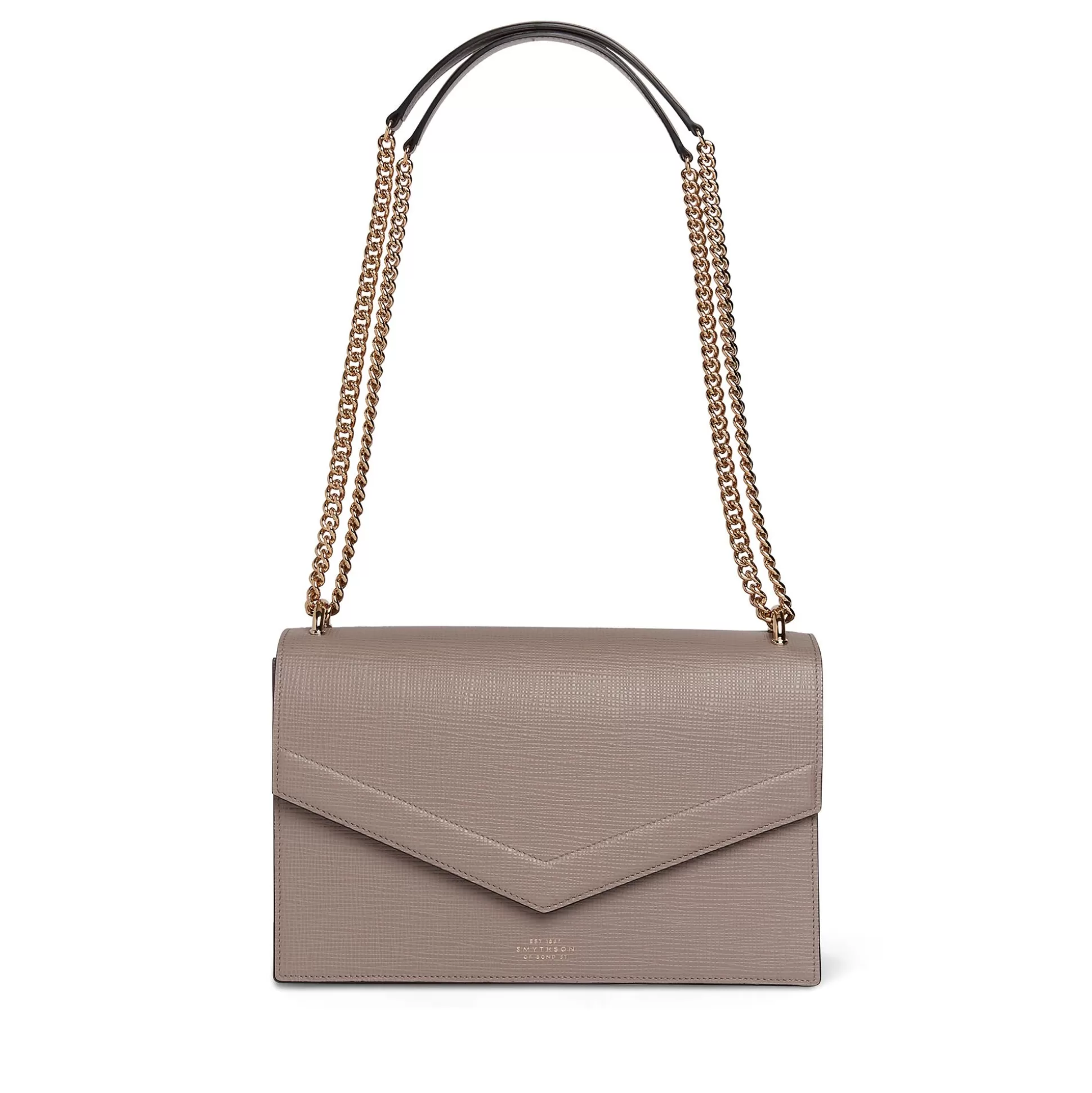 Women Smythson Shoulder Bags^Envelope Bag With Chain In Panama