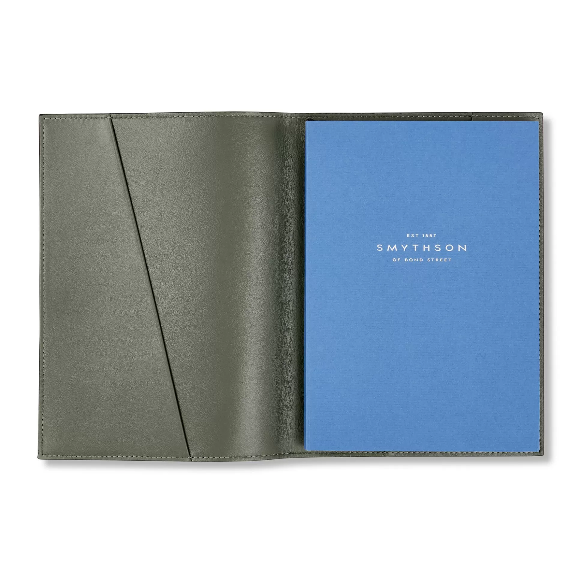 Women Smythson Writing Folders^Evergreen Refillable Notebook In Ludlow