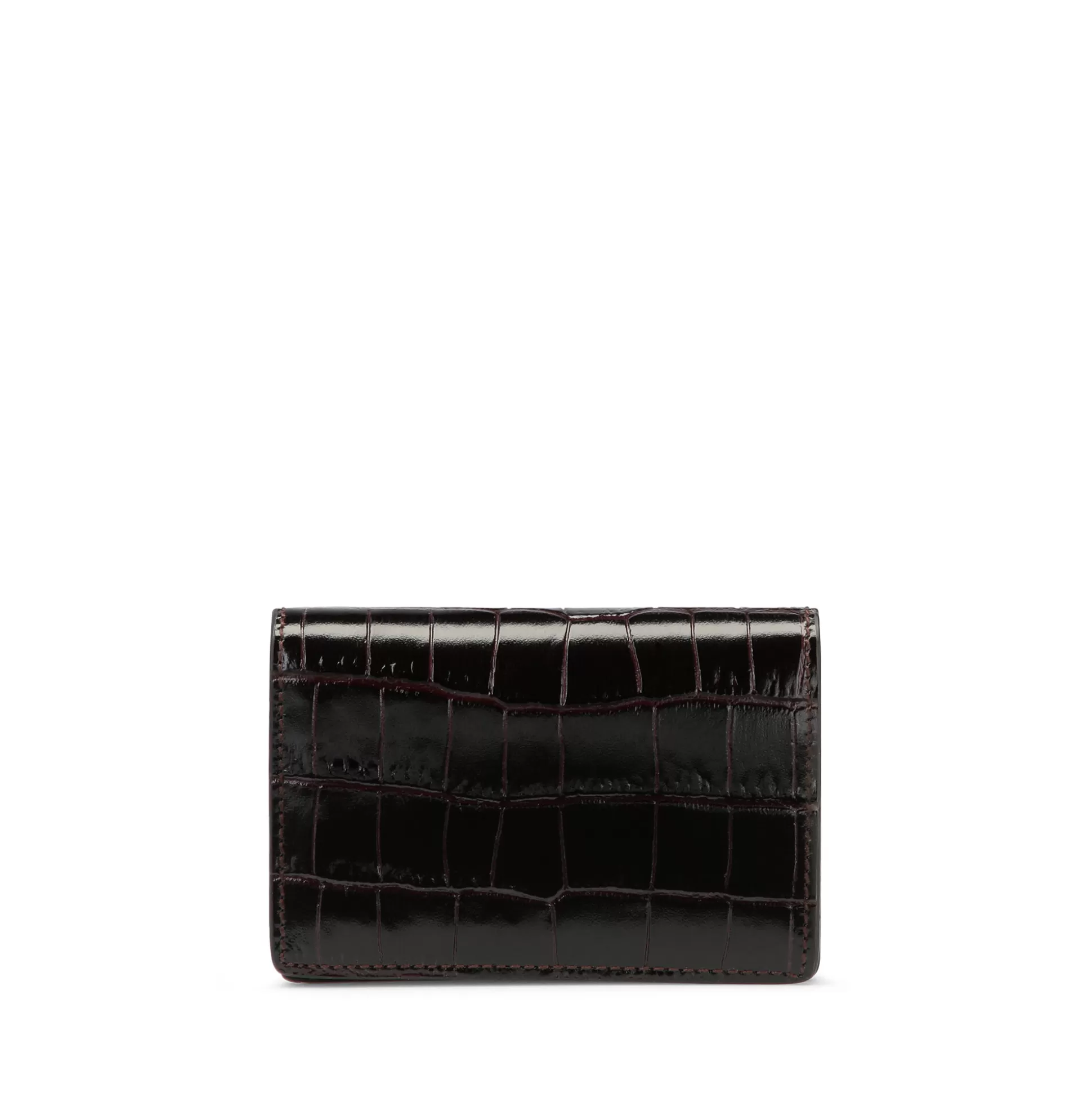 Women Smythson Card Holders^Folded Card Case With Snap Closure In Mara