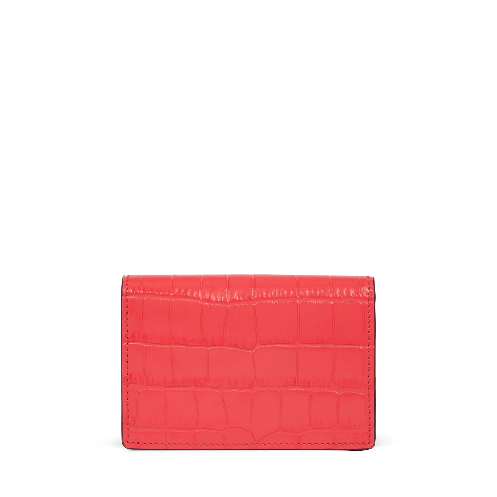 Women Smythson Card Holders^Folded Card Case With Snap Closure In Mara