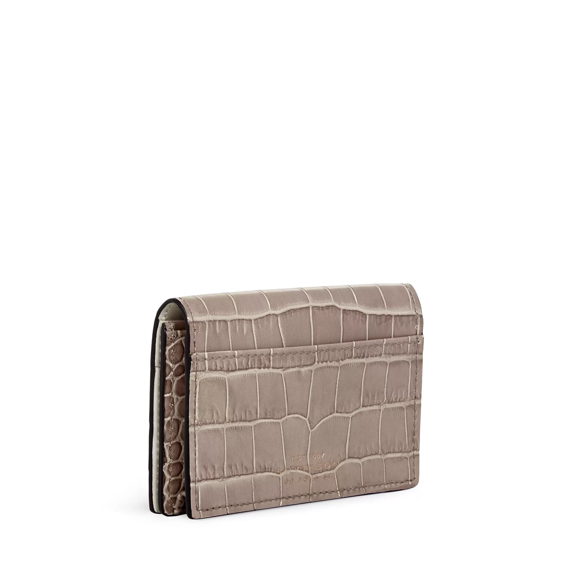 Women Smythson Card Holders^Folded Card Case With Snap Closure In Mara