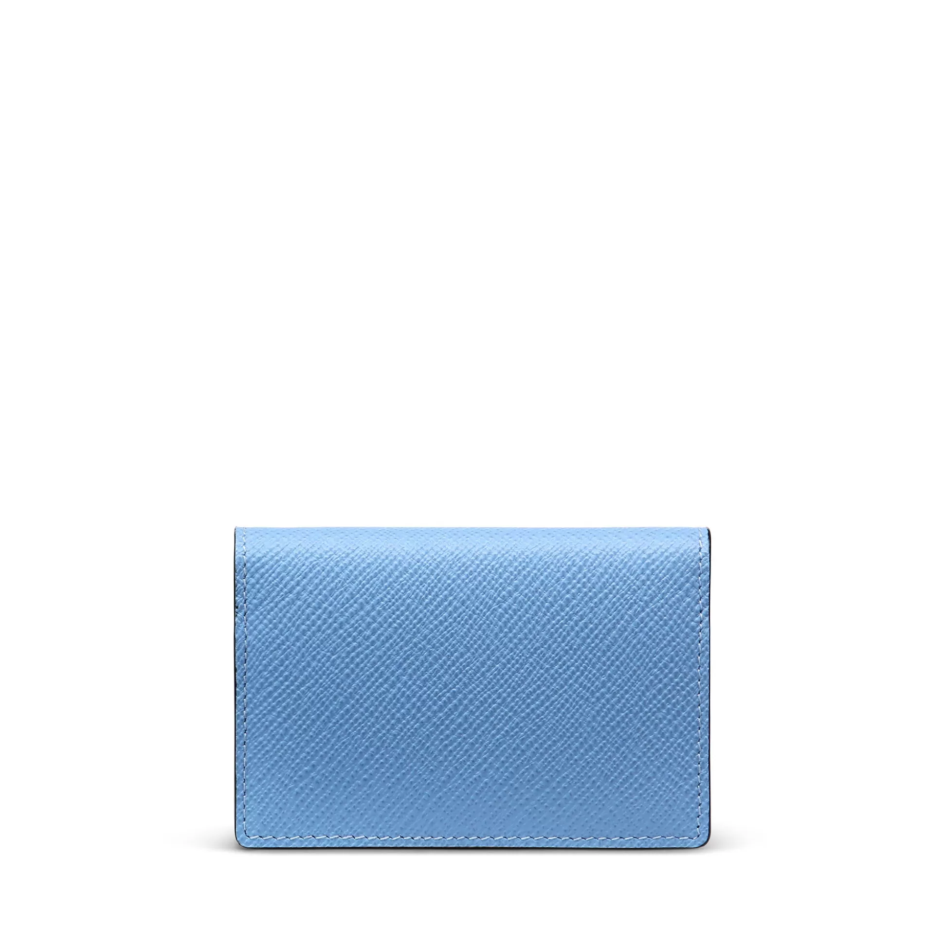 Women Smythson Card Holders^Folded Card Case With Snap Closure In Panama
