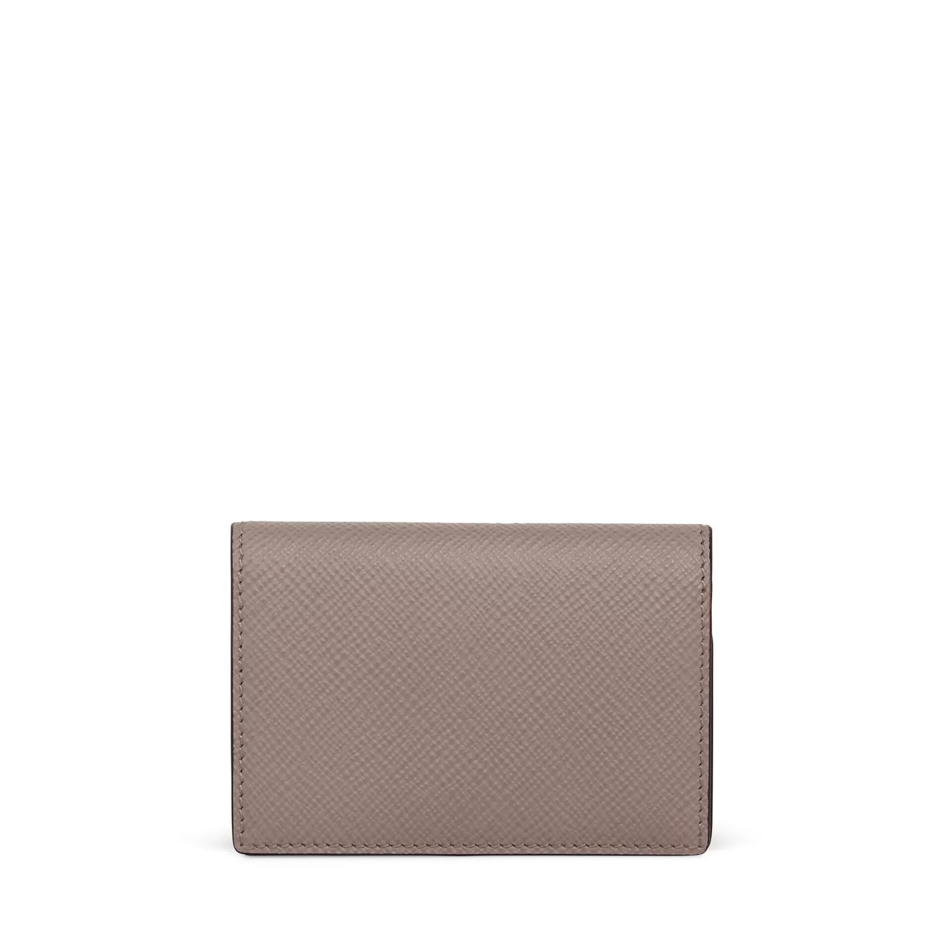 Women Smythson Card Holders^Folded Card Case With Snap Closure In Panama