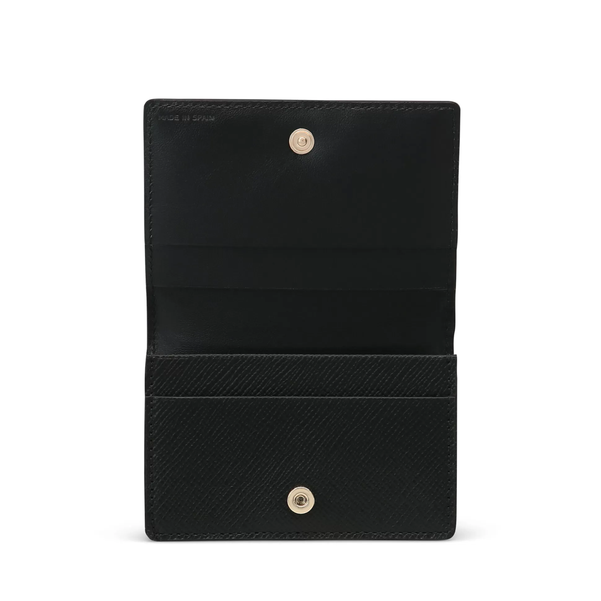 Women Smythson Card Holders^Folded Card Case With Snap Closure In Panama