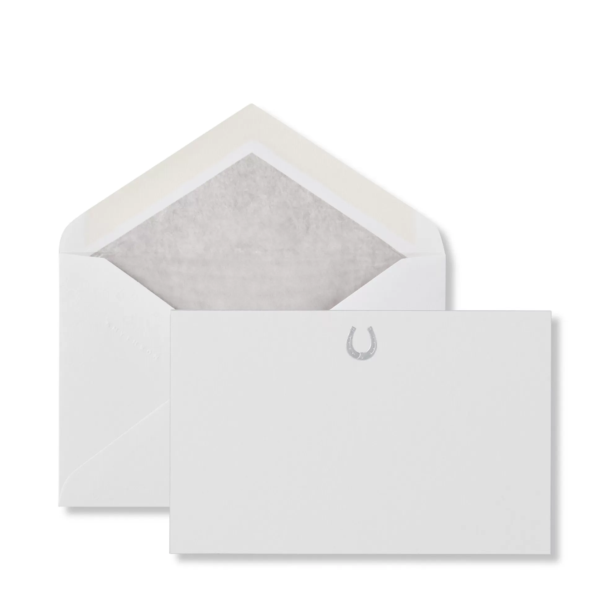 Smythson Correspondence Cards^Horseshoe Motif Correspondence Cards