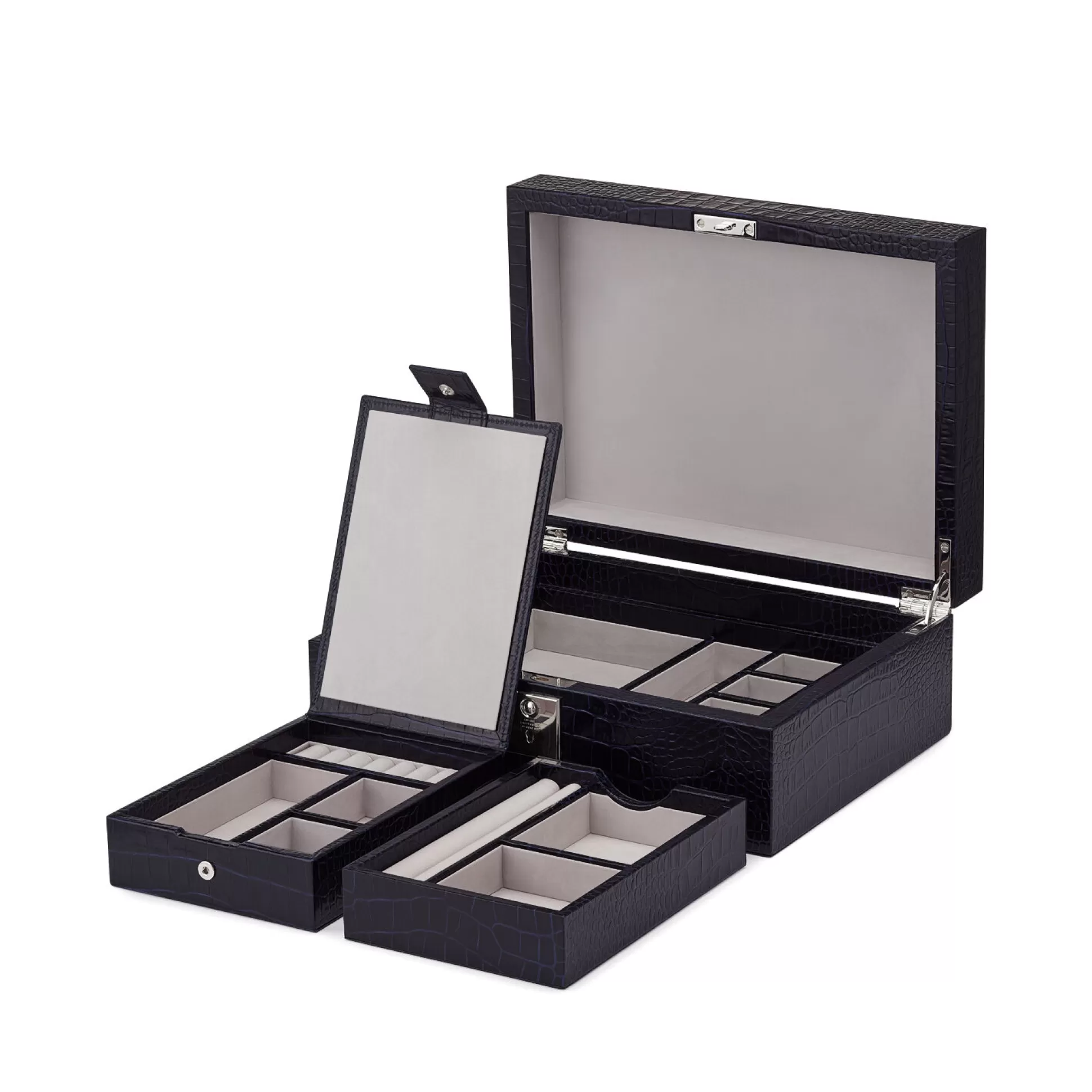 Smythson Jewellery Boxes And Rolls^Jewellery Box With Travel Tray In Mara