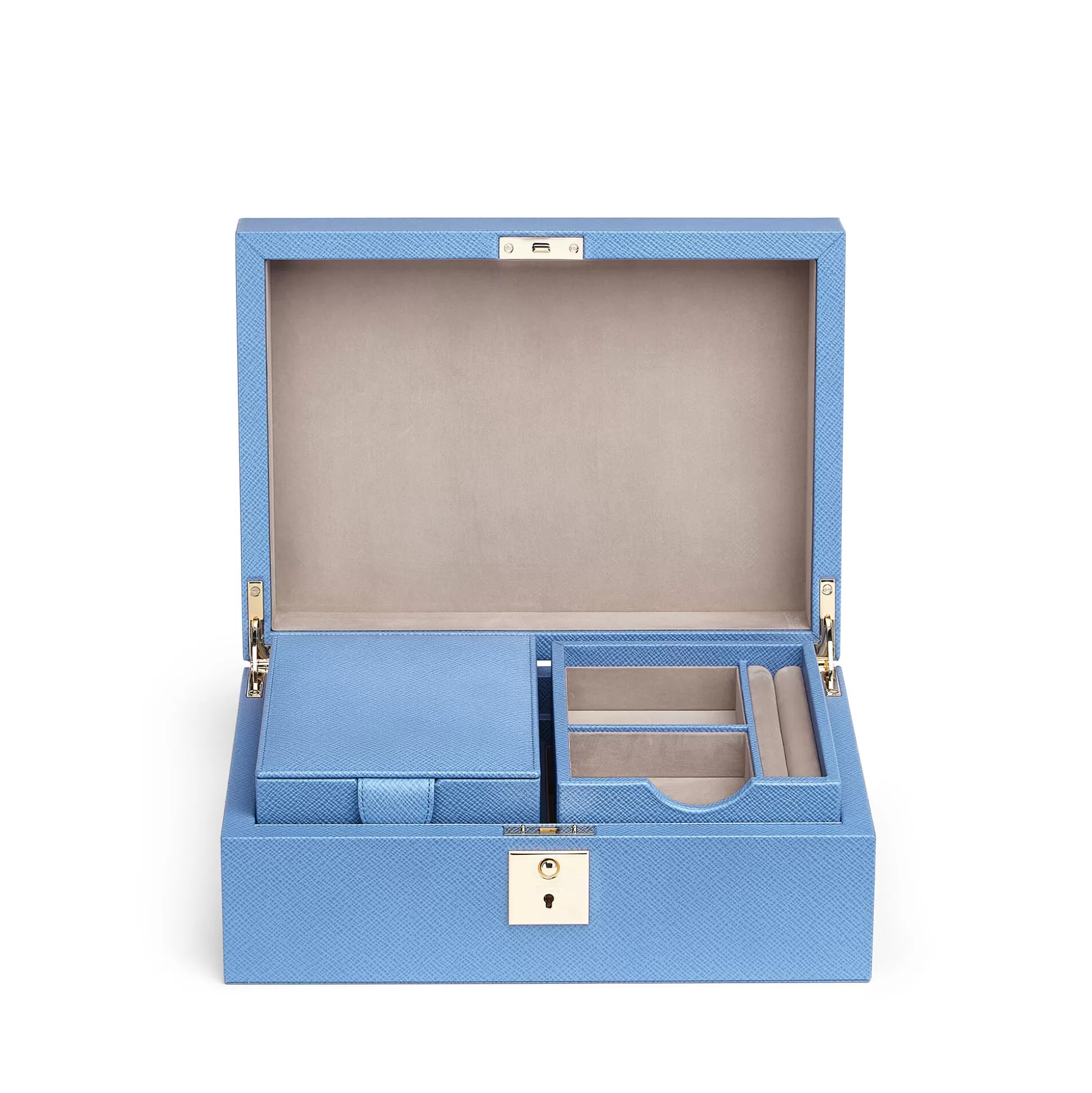Smythson Jewellery Boxes And Rolls^Jewellery Box With Travel Tray In Panama