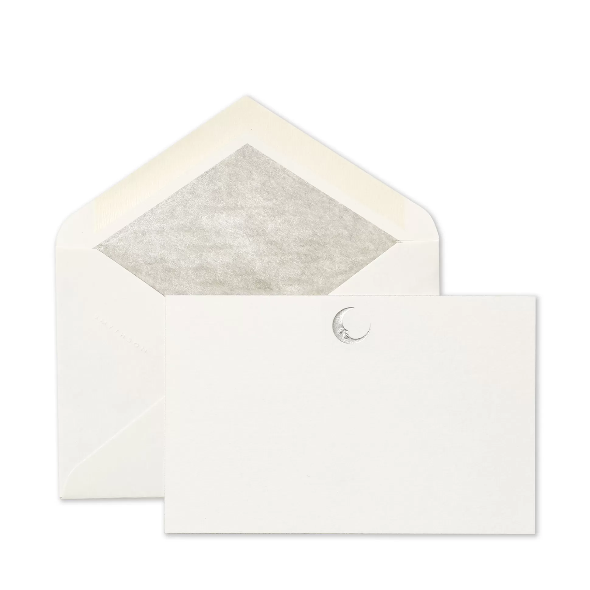Smythson Correspondence Cards^Moon Motif Correspondence Cards