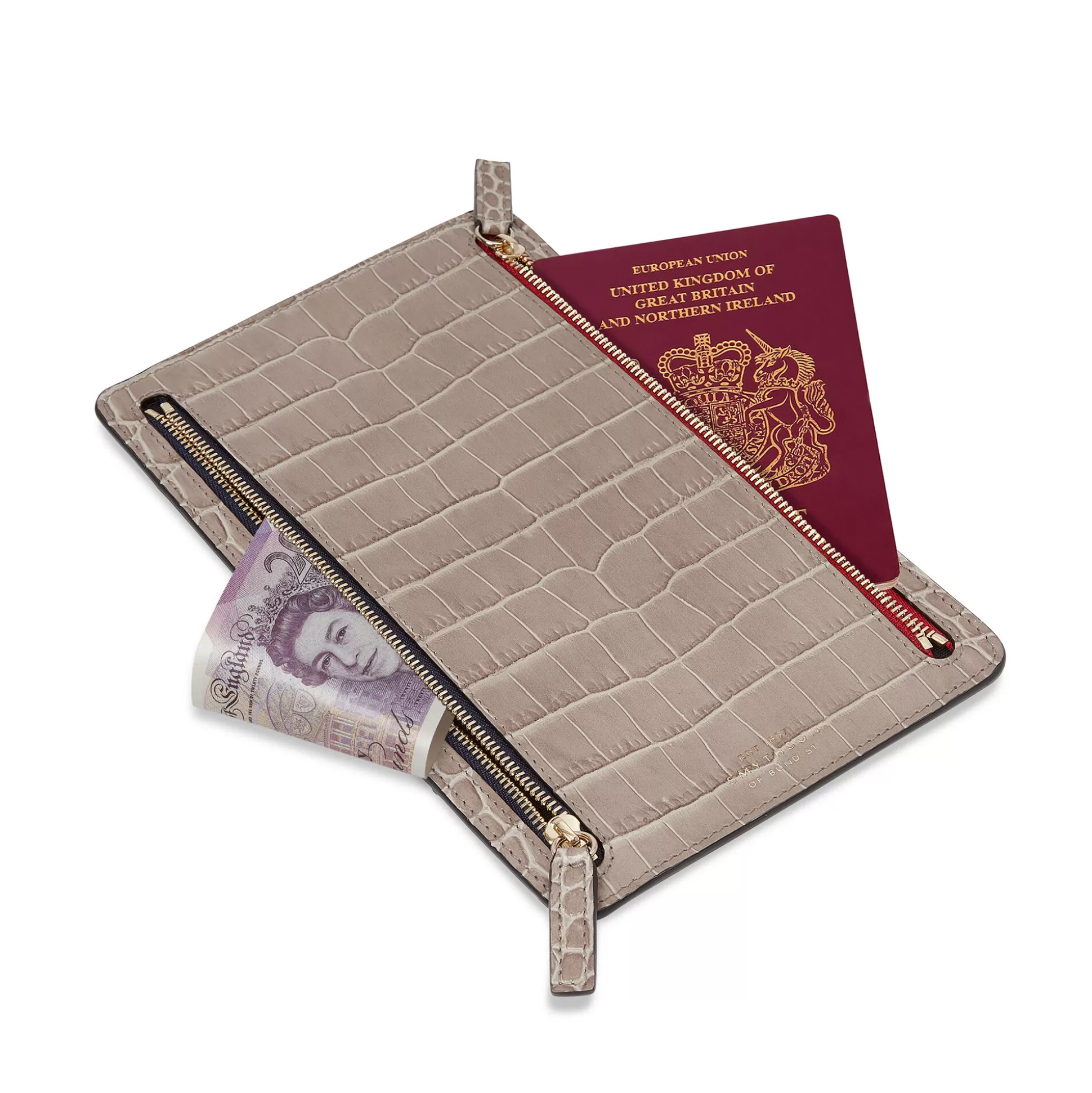 Women Smythson Travel Wallets^Multi-Zip Case In Mara