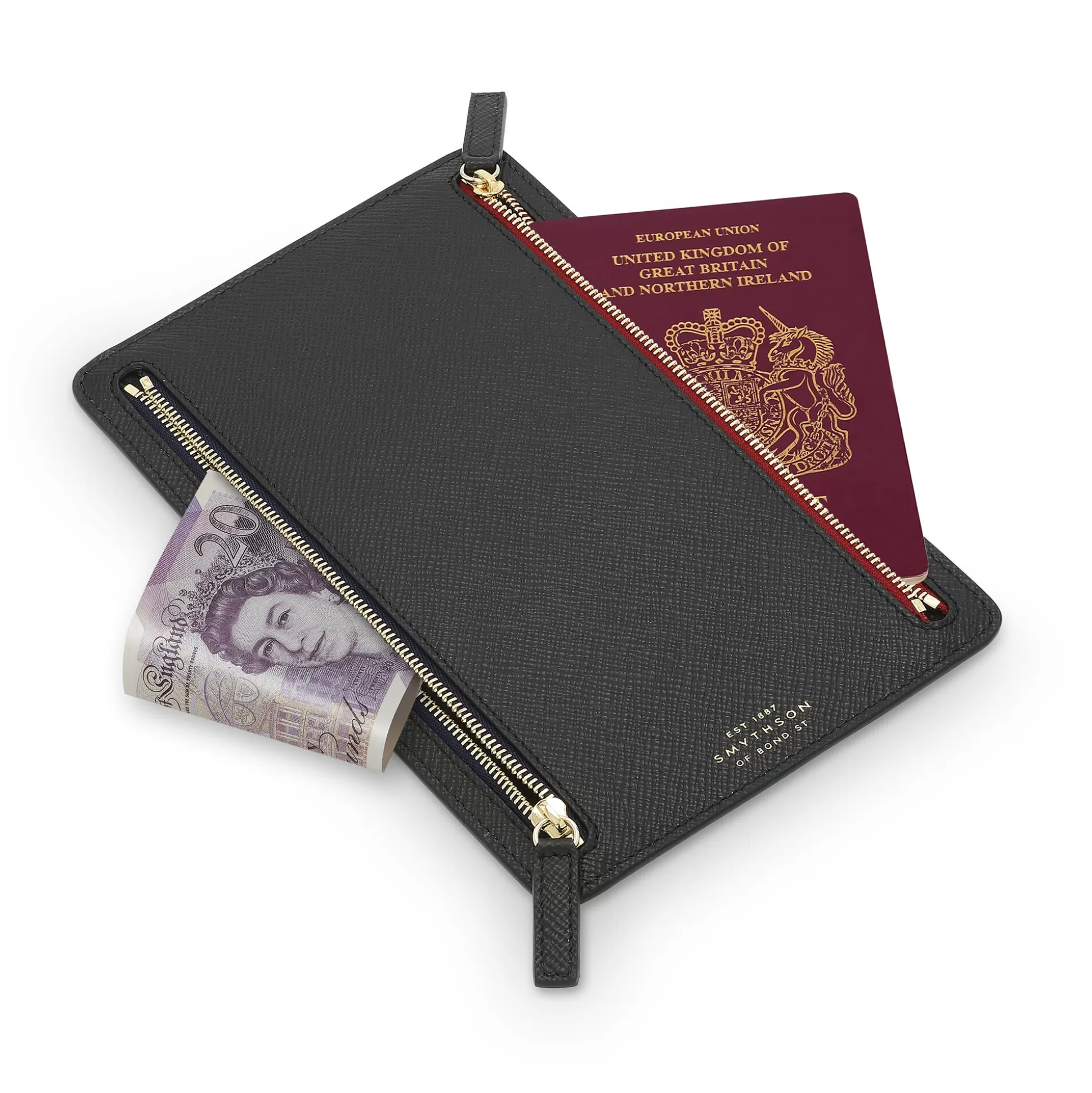 Women Smythson Travel Wallets^Multi-Zip Case In Panama