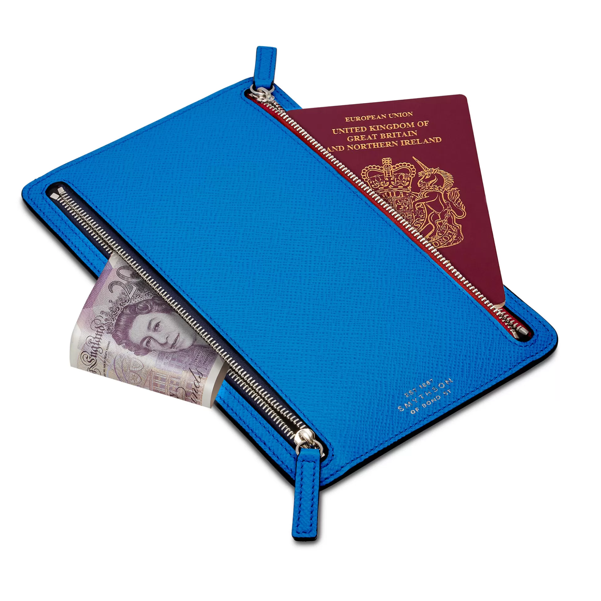 Women Smythson Travel Wallets^Multi-Zip Case In Panama
