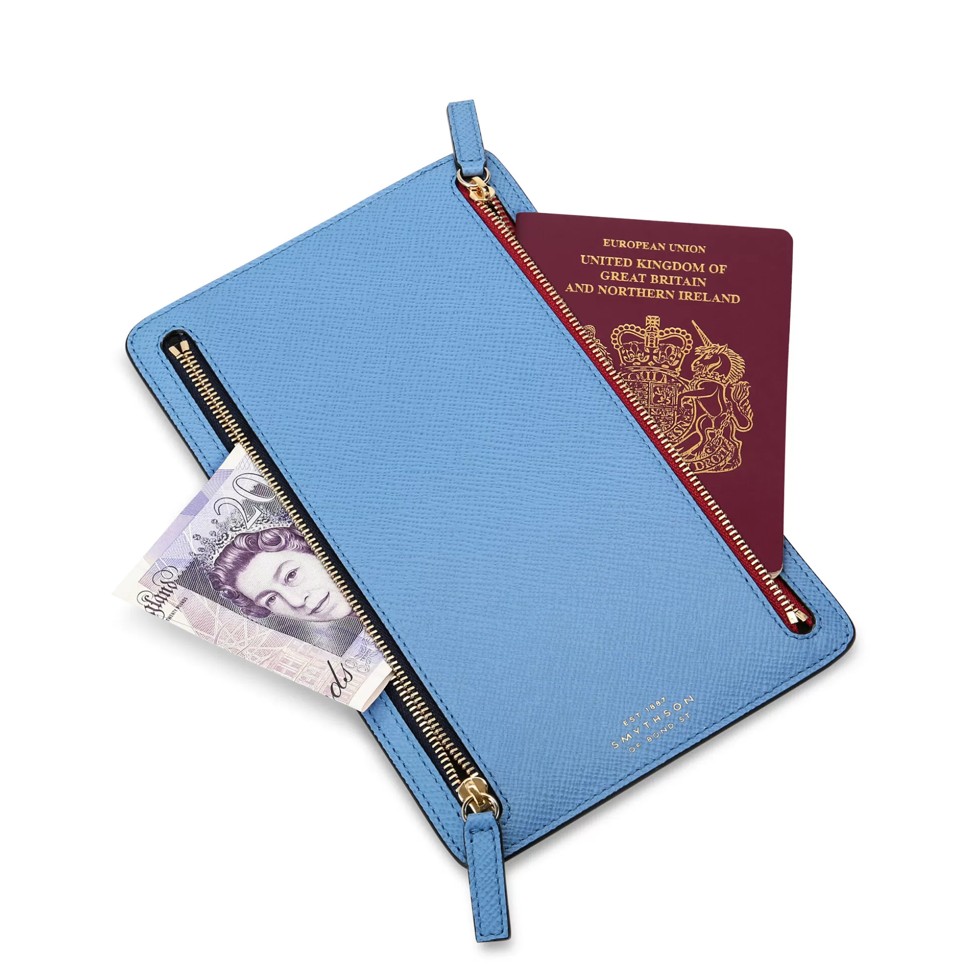 Women Smythson Travel Wallets^Multi-Zip Case In Panama
