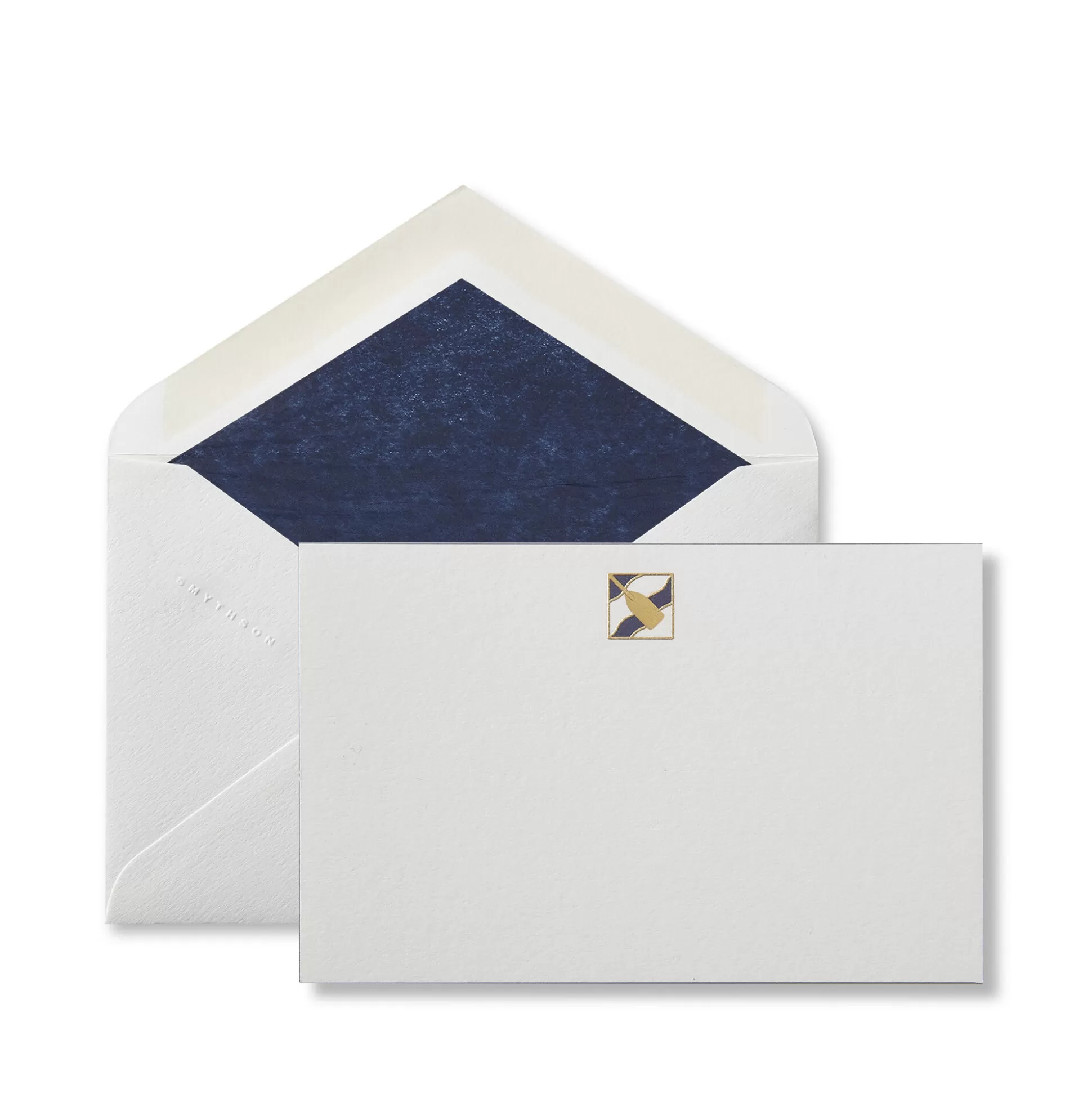 Smythson Correspondence Cards^Sailing Oar Motif Correspondence Card Set