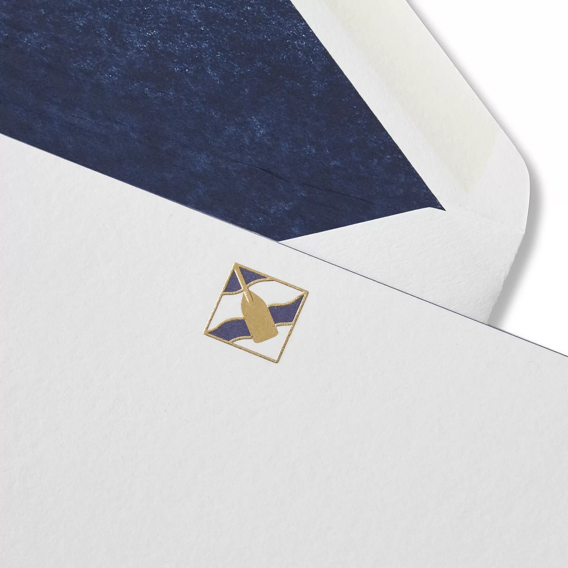 Smythson Correspondence Cards^Sailing Oar Motif Correspondence Card Set