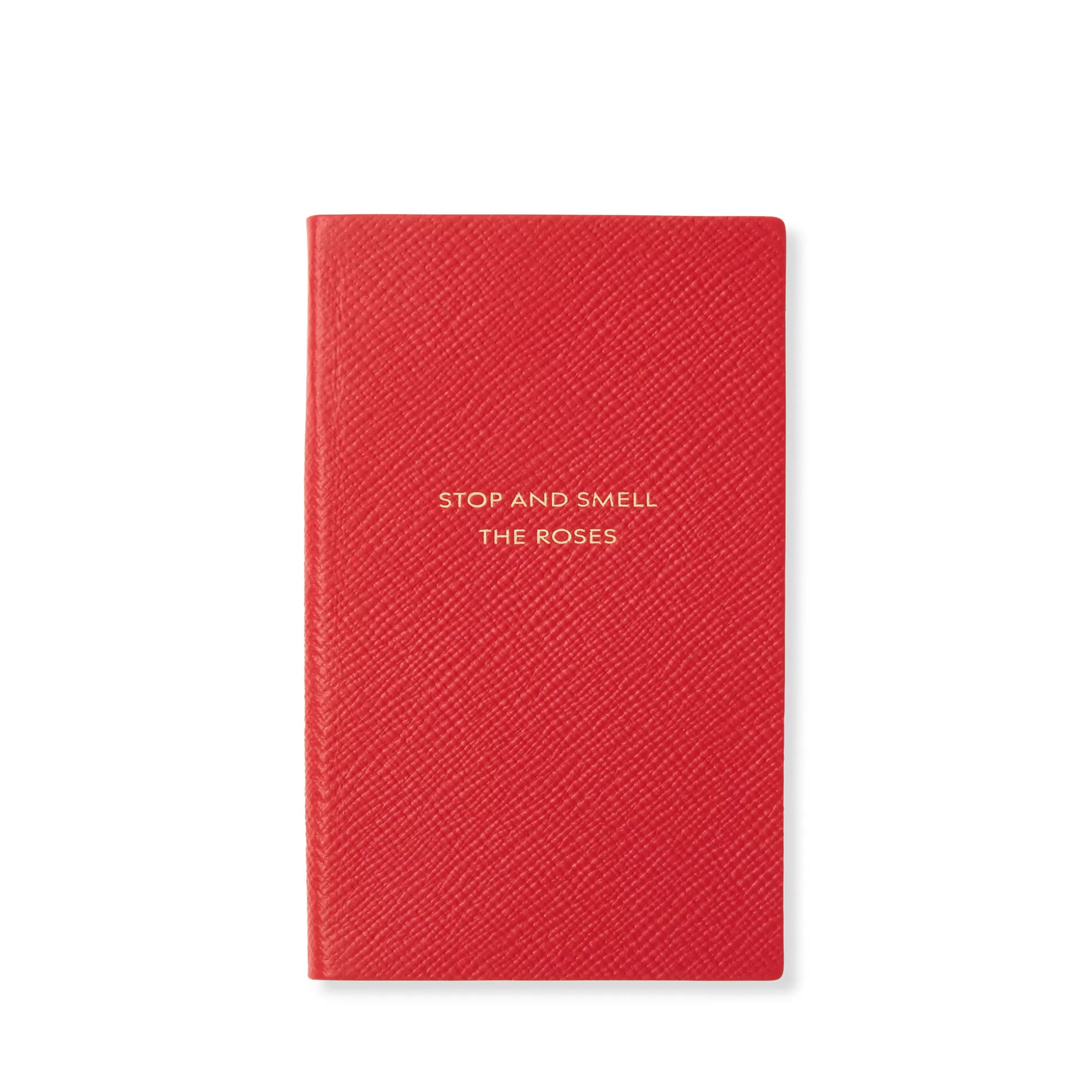 Smythson Titled Notebooks^Stop And Smell The Roses Panama Notebook