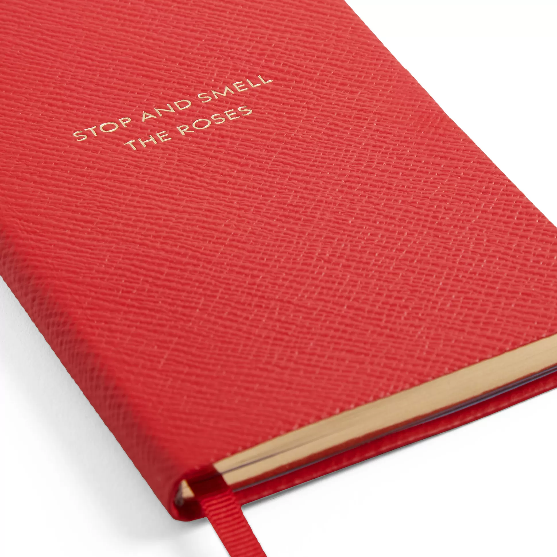 Smythson Titled Notebooks^Stop And Smell The Roses Panama Notebook