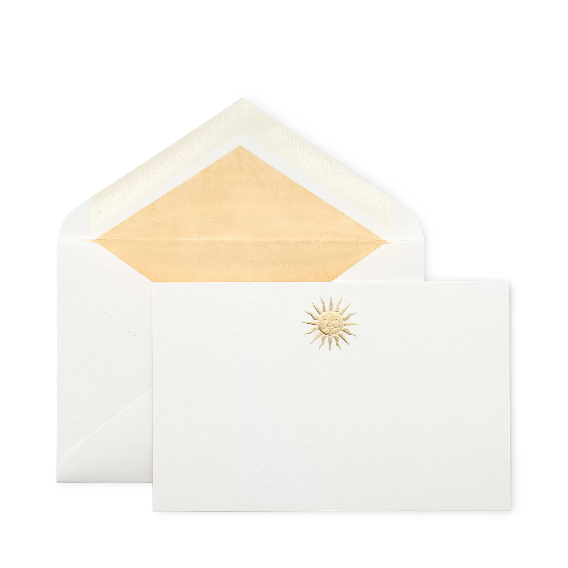 Smythson Correspondence Cards^Sun Motif Correspondence Cards