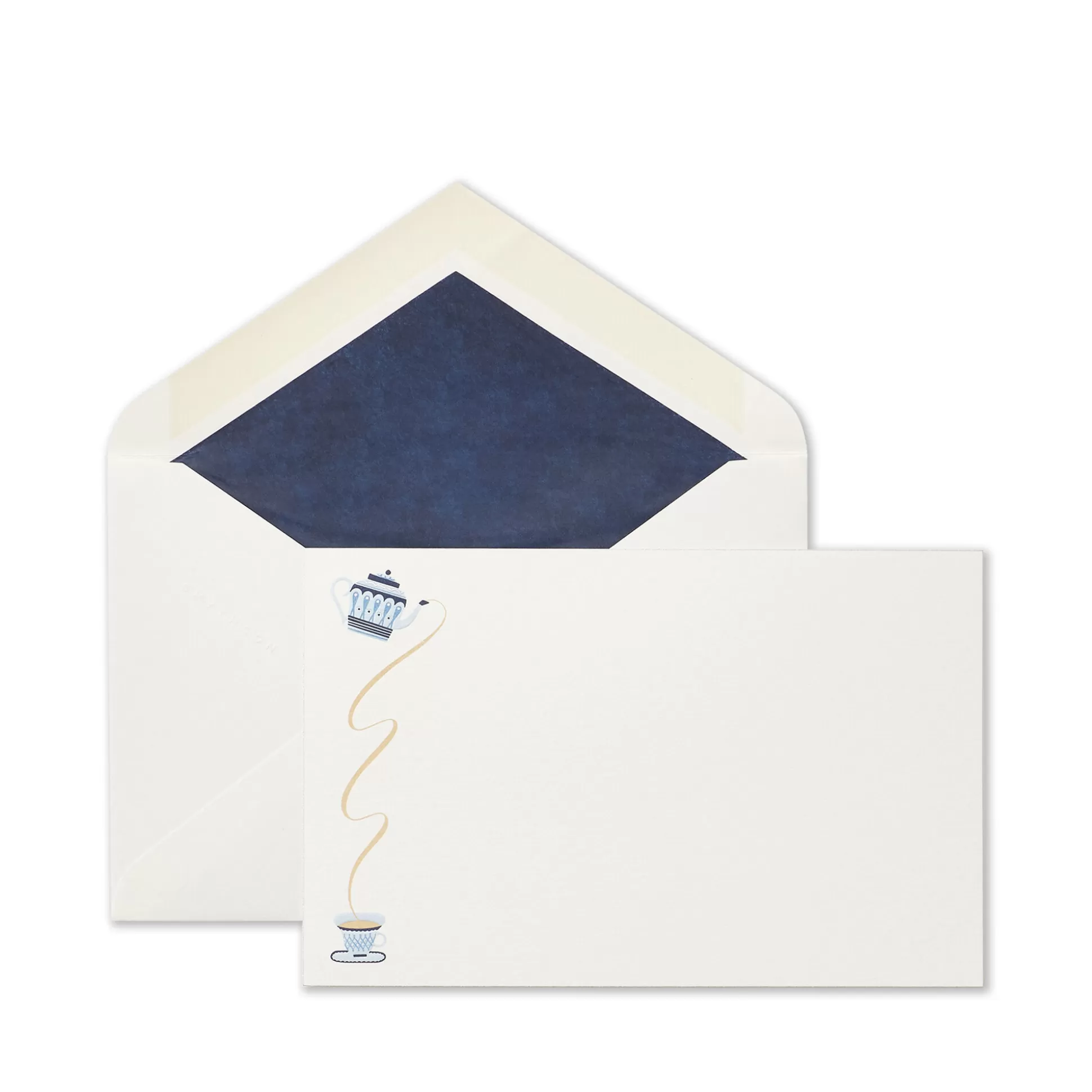 Smythson Correspondence Cards^Teapot Motif Correspondence Card Set