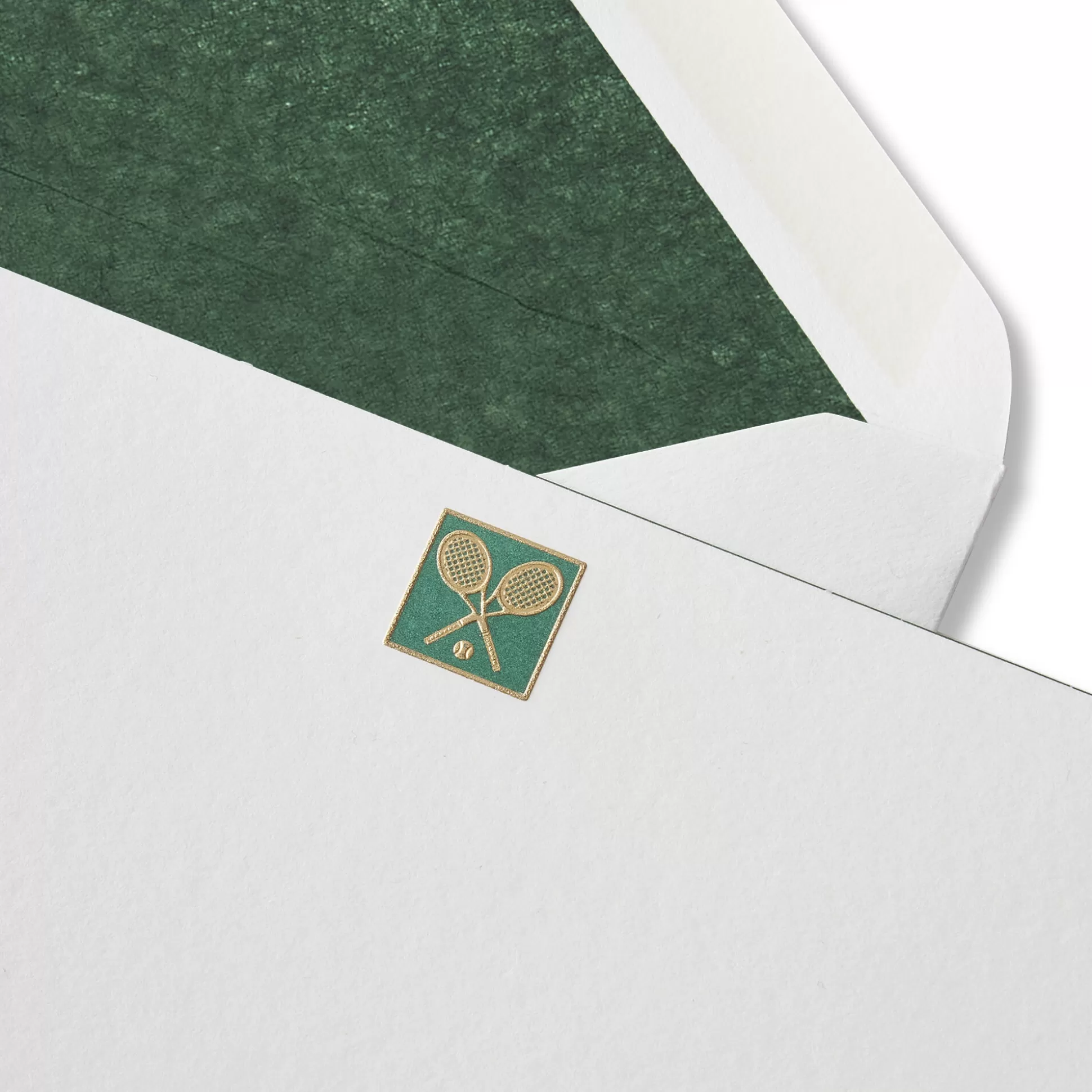 Smythson Correspondence Cards^Tennis Rackets Motif Correspondence Card Set