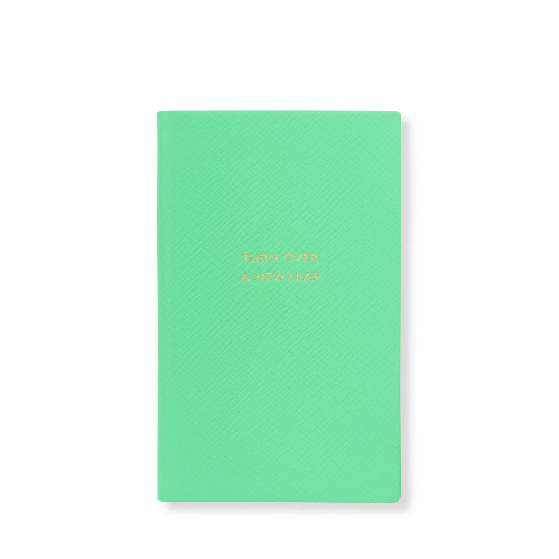 Smythson Titled Notebooks^Turn Over A New Leaf Panama Notebook