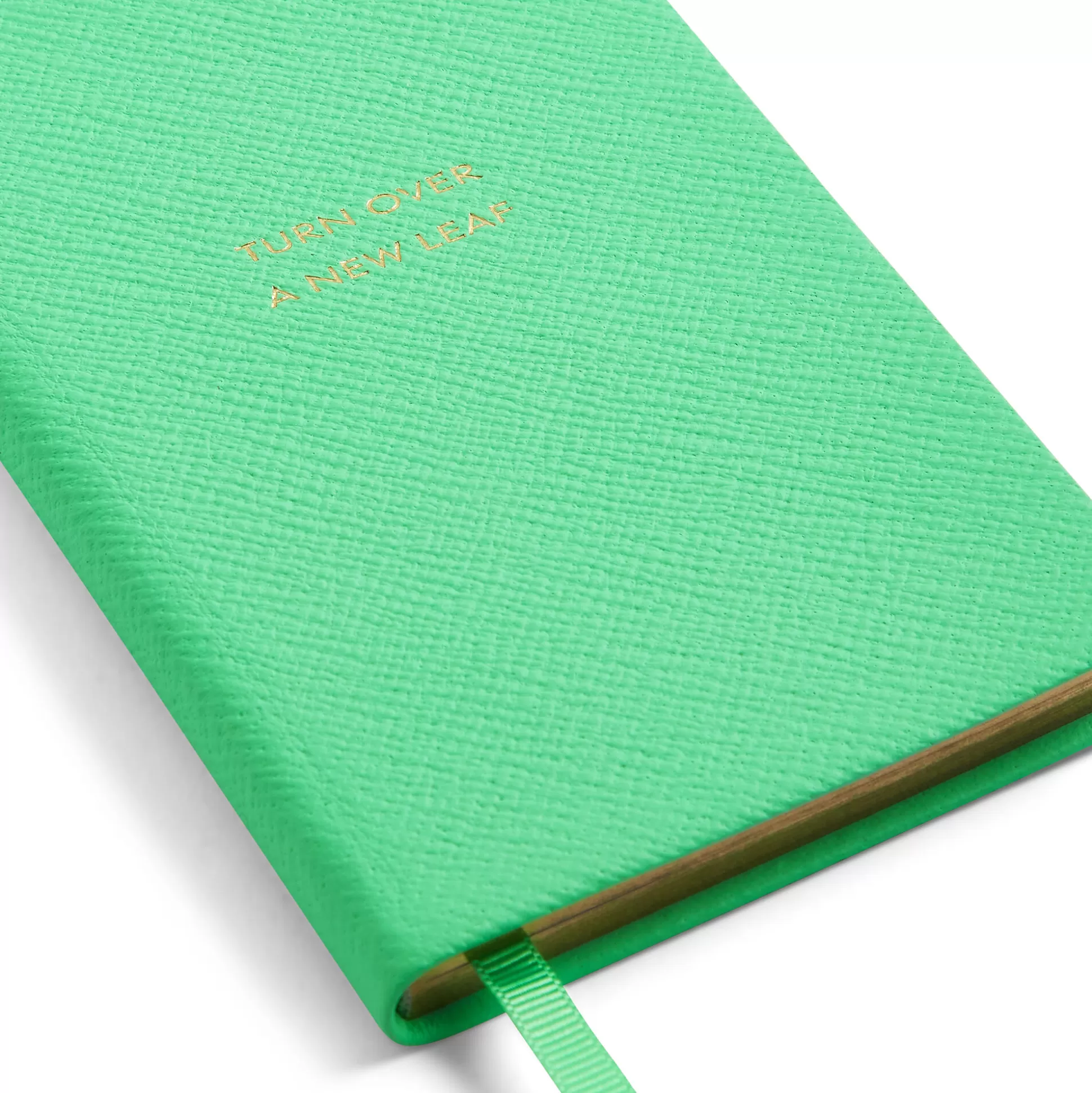 Smythson Titled Notebooks^Turn Over A New Leaf Panama Notebook